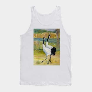 Fall. Cranes Tank Top